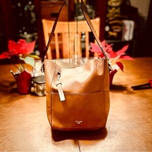 Dune London Tan Hobo Shoulder Bag Women’s EUC with Inner Pouch